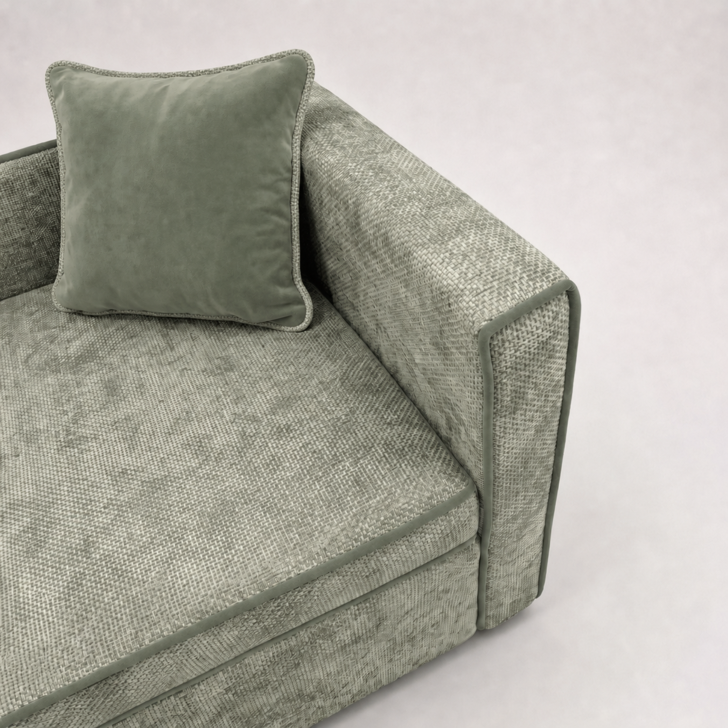 Диван прямой Аби Велюр Круз 72 (Cruz Watergreen)