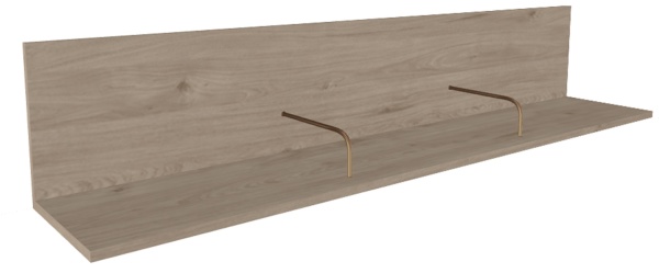 Полка Карина Пл-1002 Гикори Джексон Светлый (Гс)