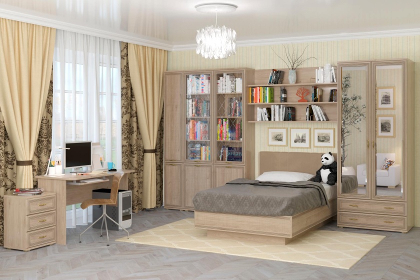 Детская "Карина" Гикори Джексон светлый + Велюр
