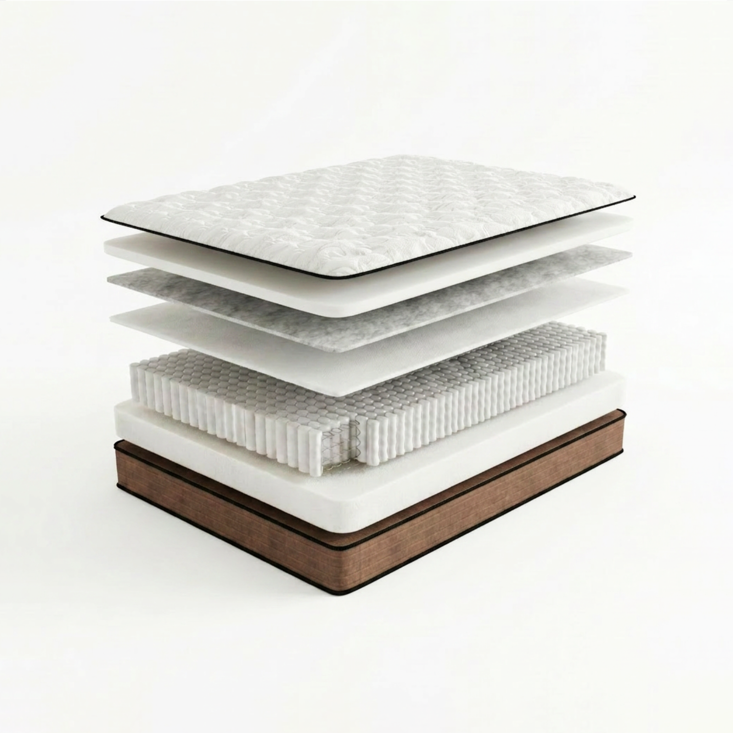 Матрас пружинный Rashell Silver Soft 160 х 200 см, чехол Стрейчевый жаккард Lux