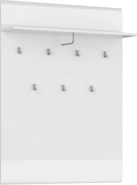 Вешалка Ультра Коллекция Панель Вешалки Белый/Белый Гл